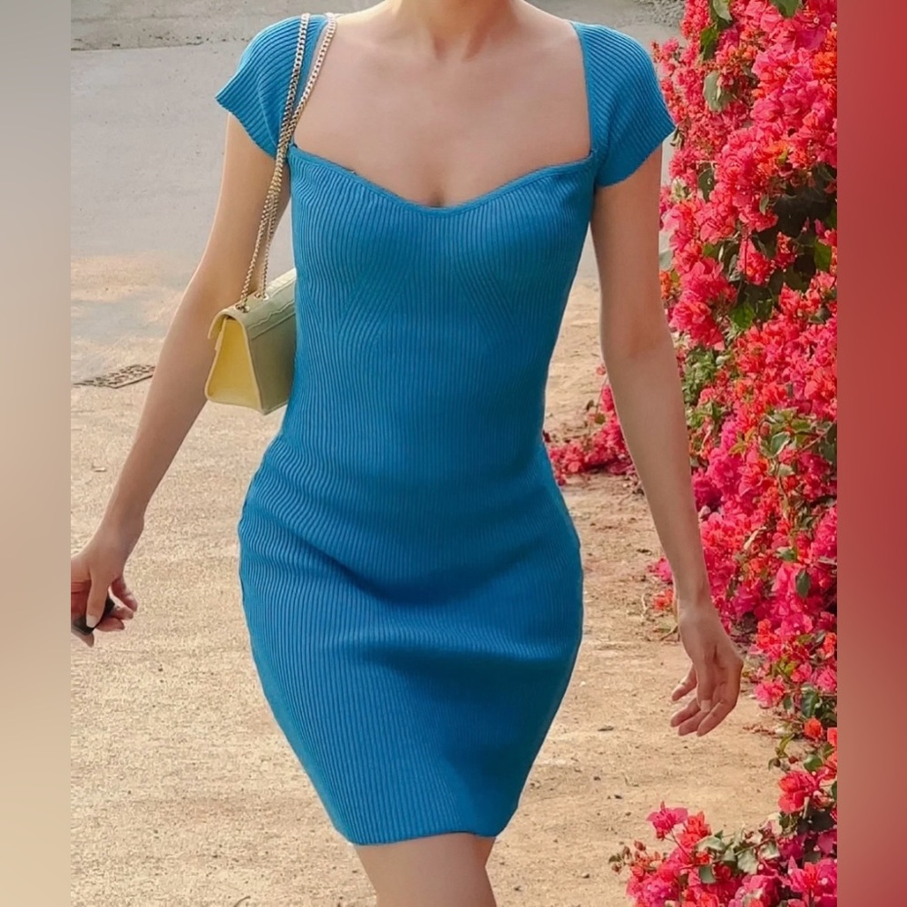 NWT Blue Knit Dress